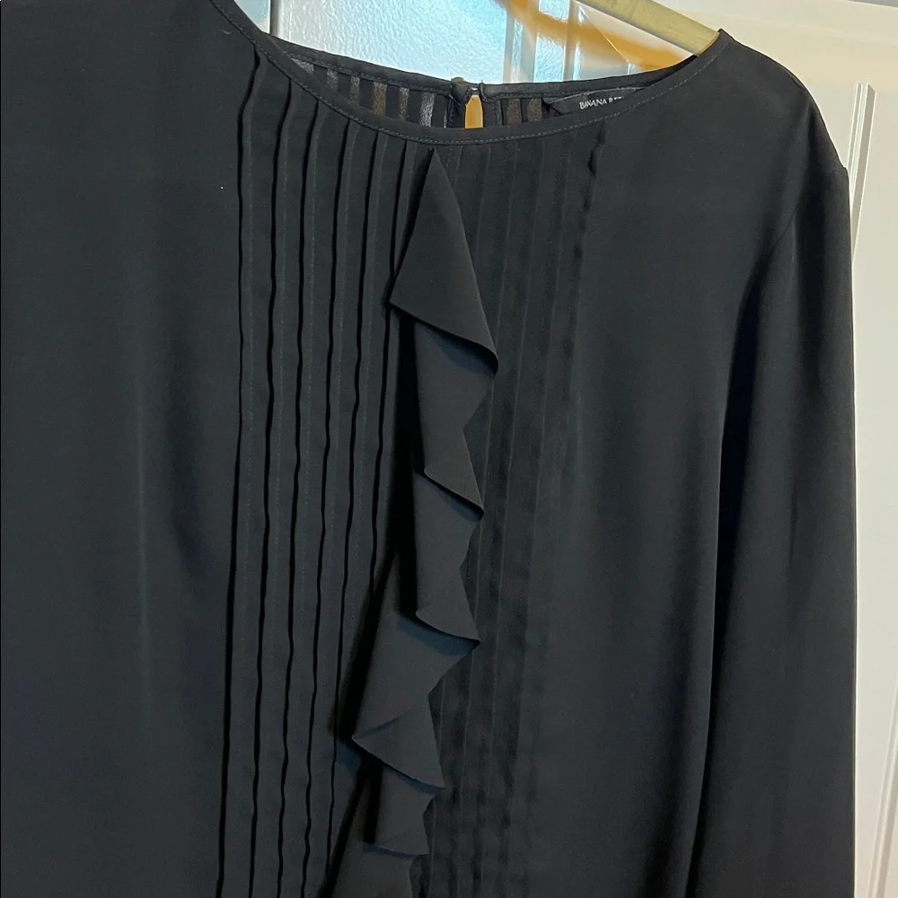 Black Ruffled Blouse - Picture 8 of 9
